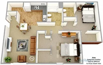 2.15 Bedroom Floorplan
