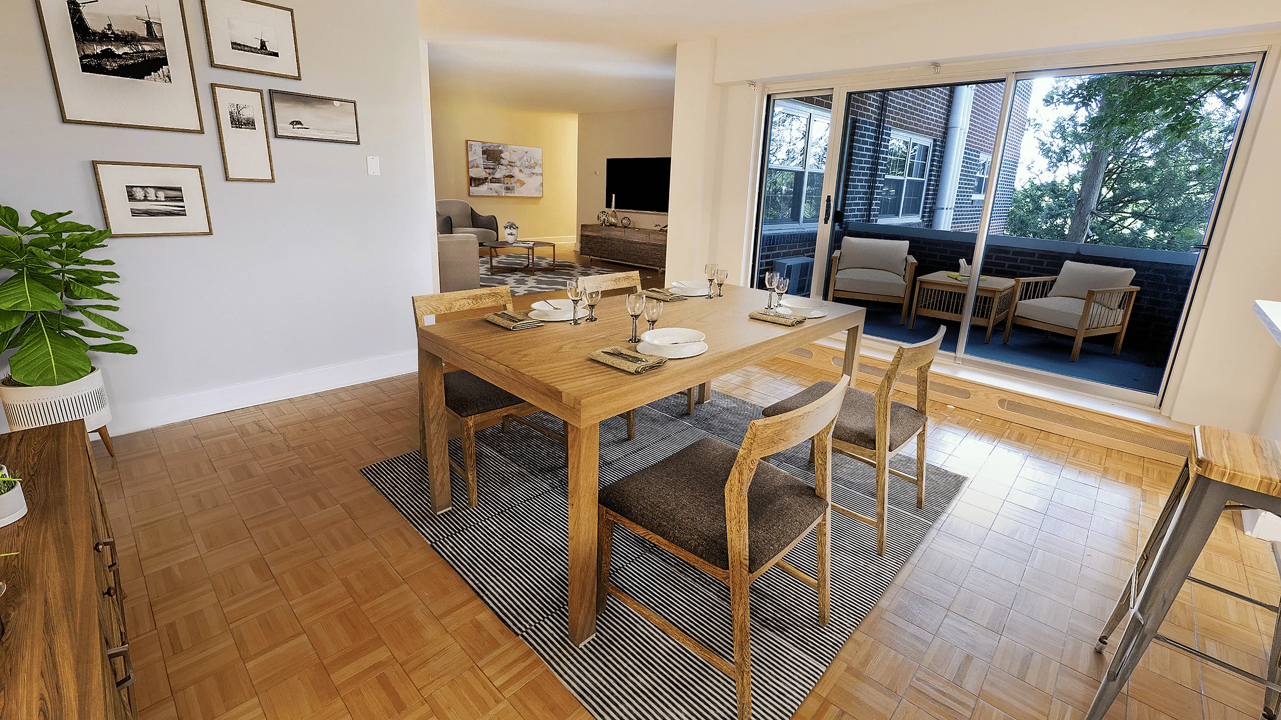Dining rooms in apartments in bryn mawr