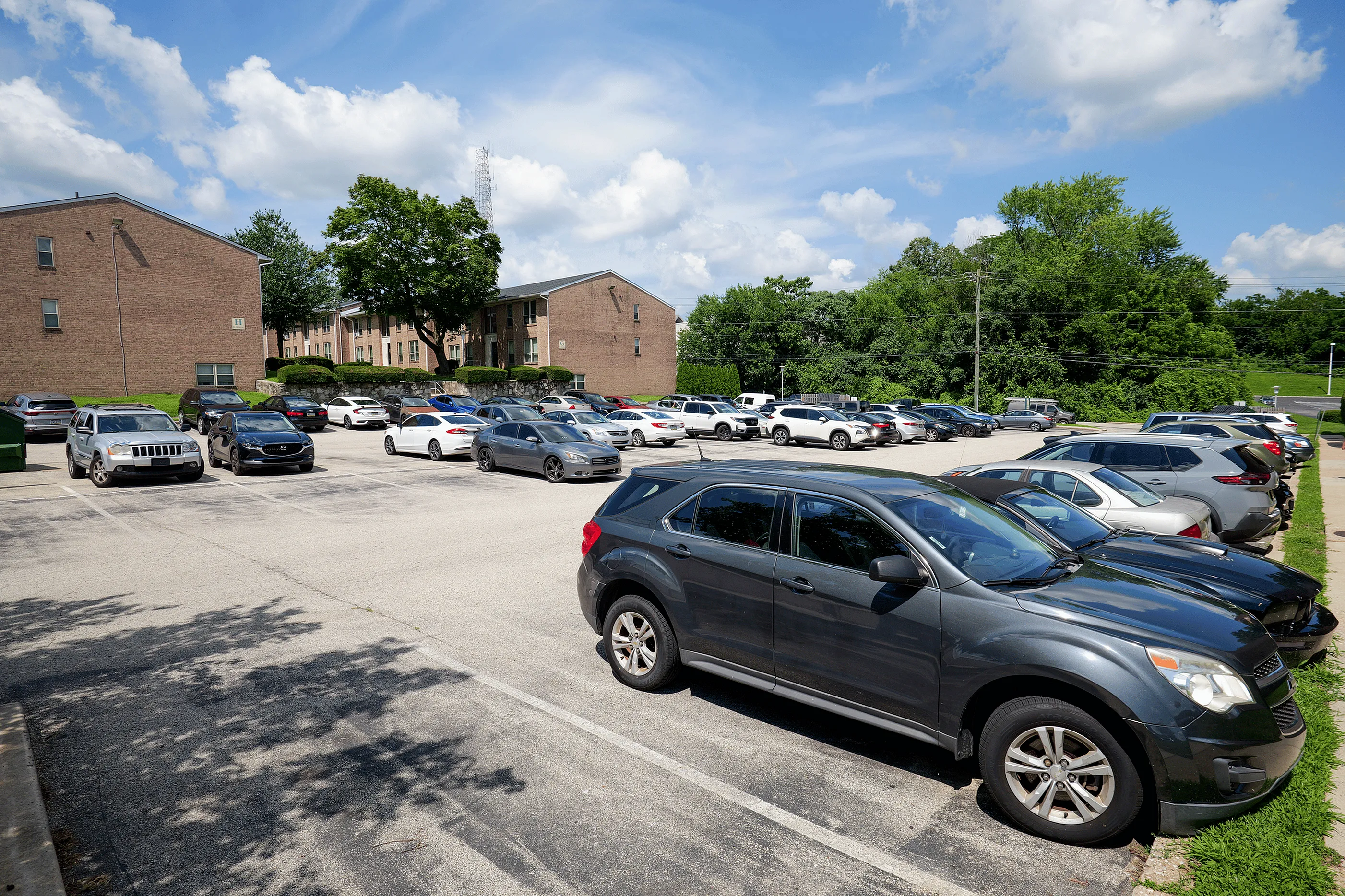 Free resident parking area at Woodmere Apartments