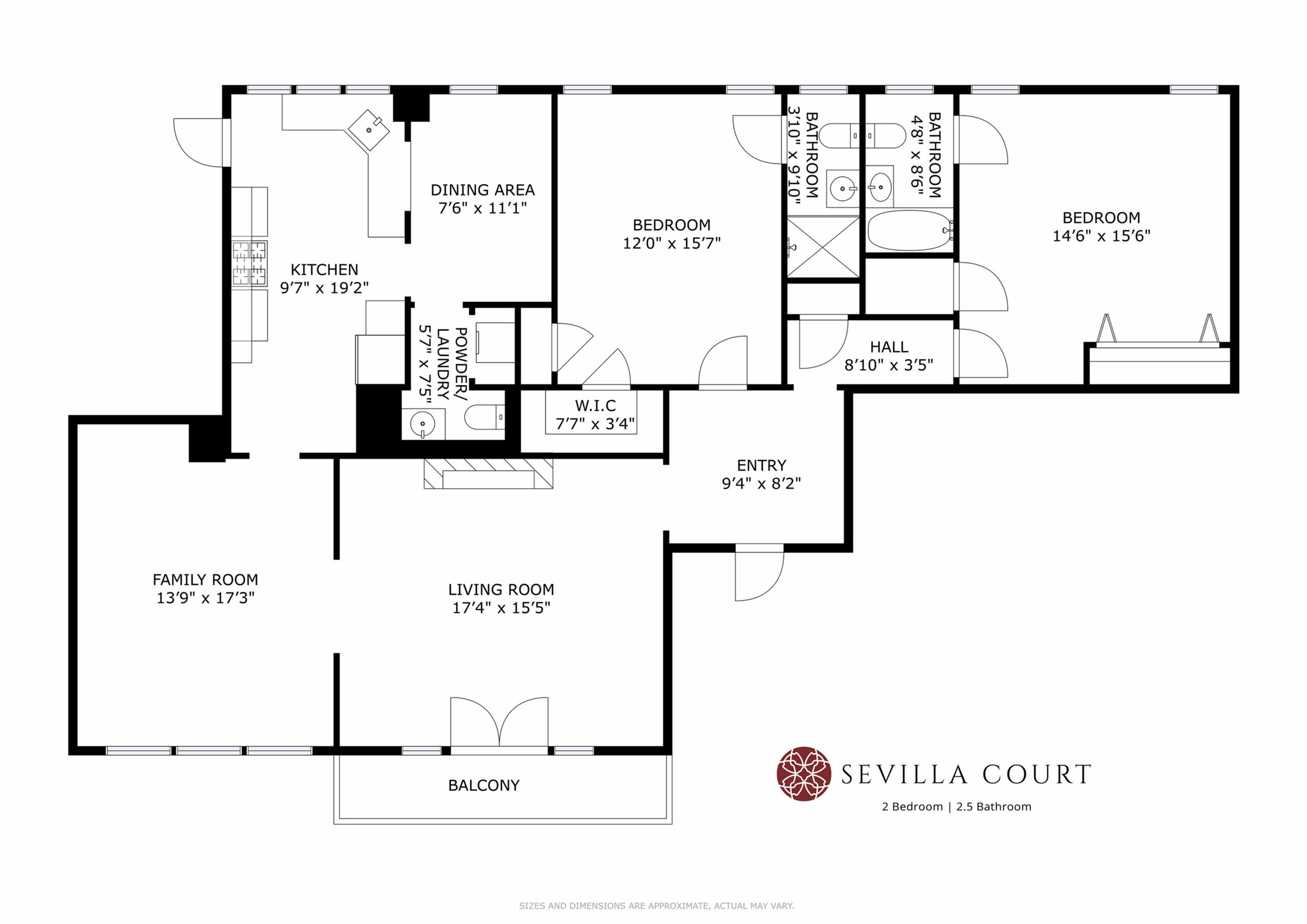 Sevilla Court 2 Bedroom 2.5 Bath