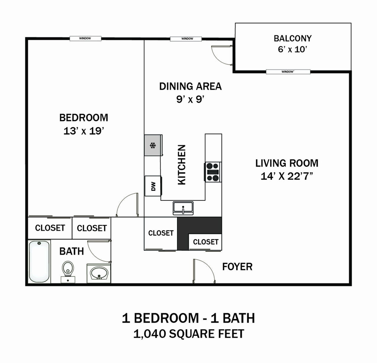 Oakwynne House 1 Bd - 1 Ba