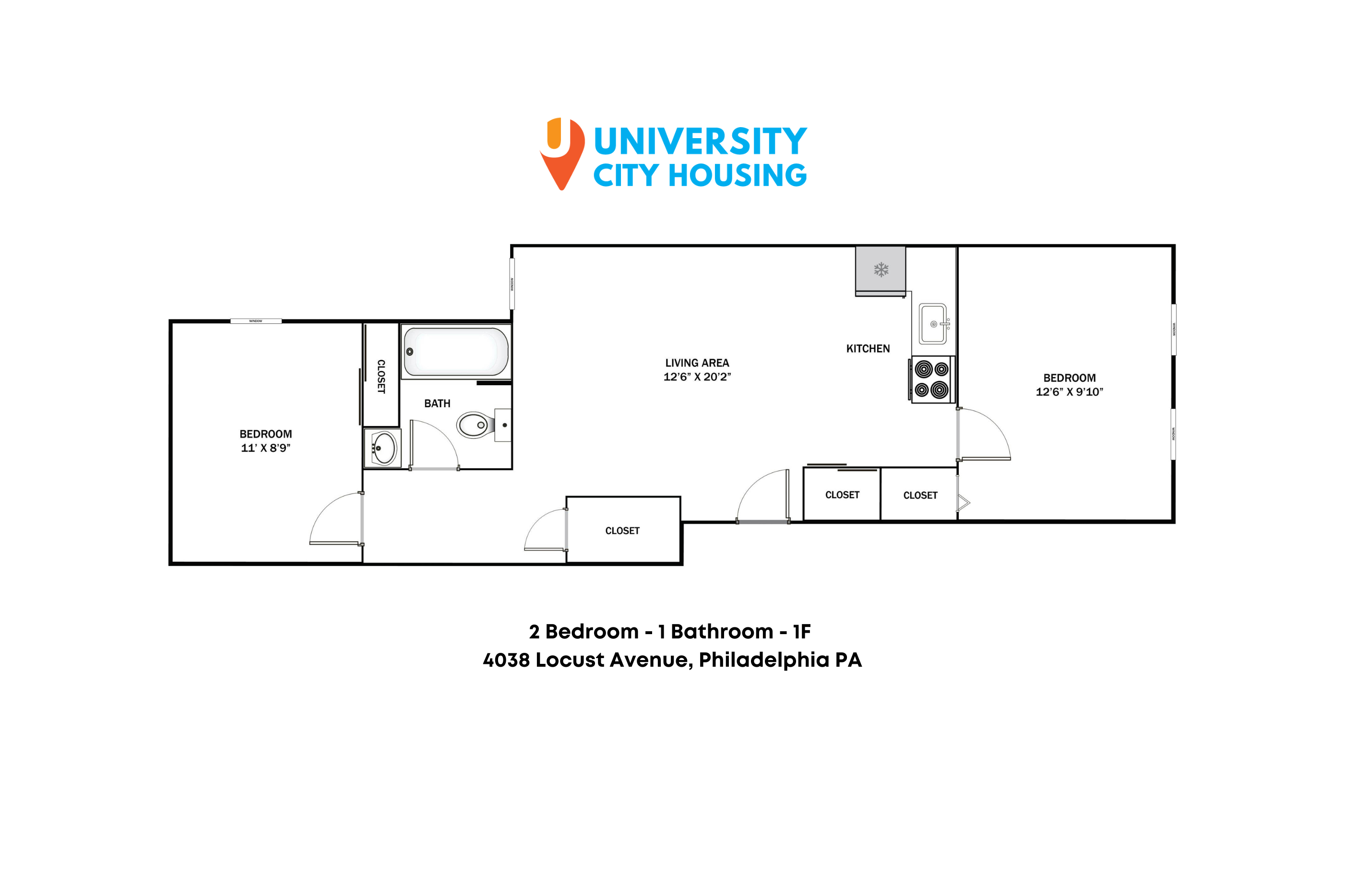 4038 Locust Ave 1F Floorplan