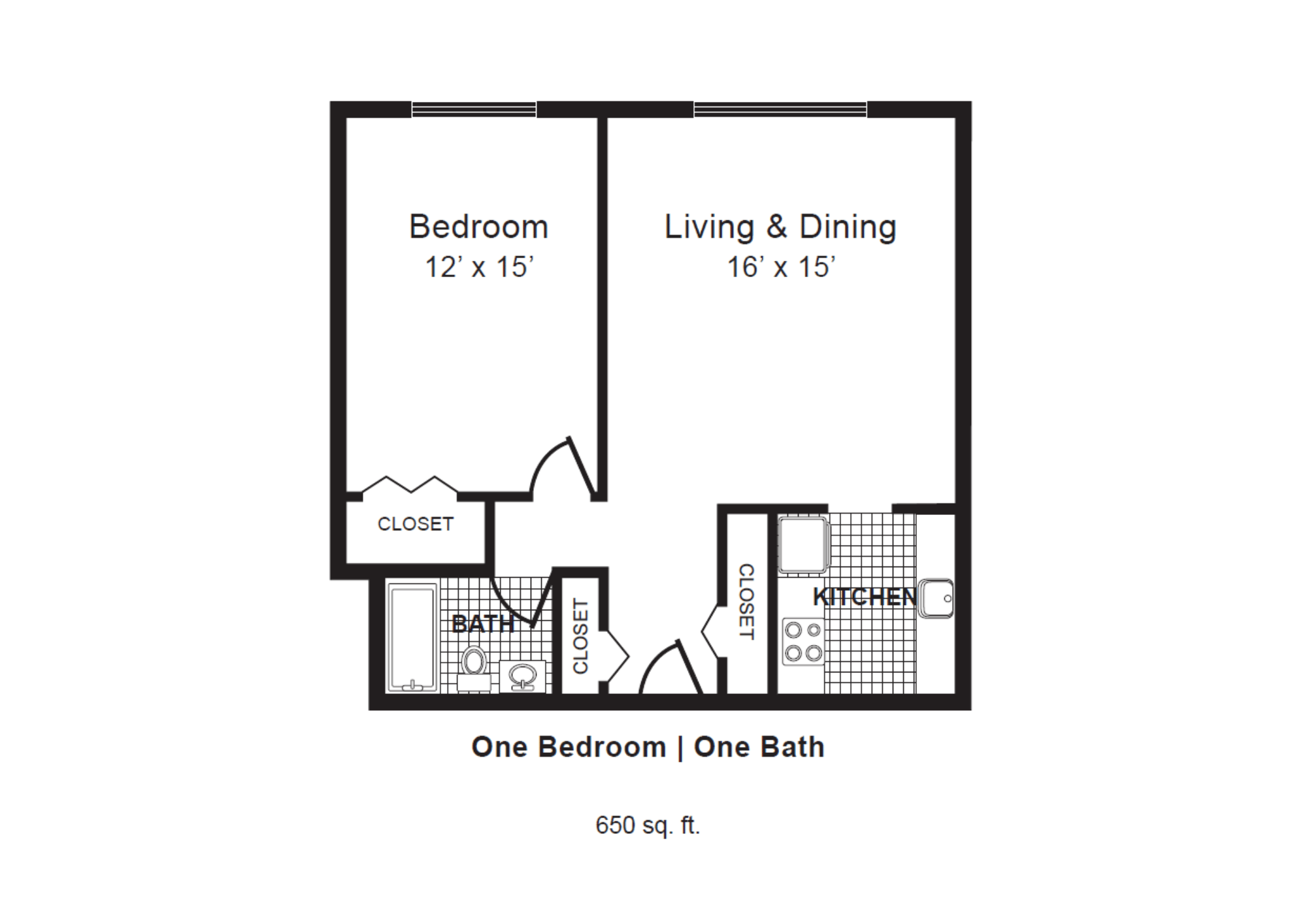Rosemont Plaza 1 Bed l 1 Bath