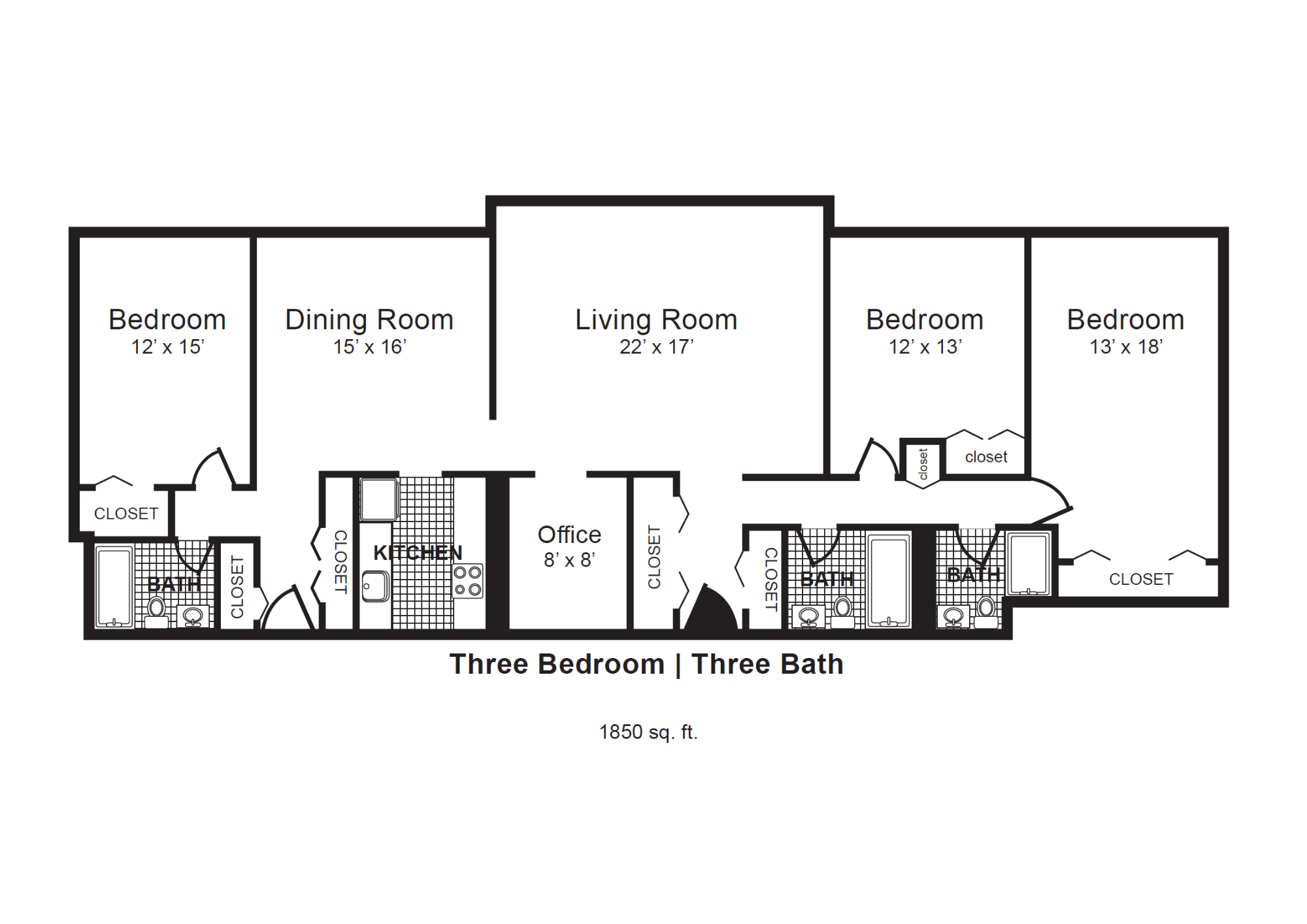 Rosemont Plaza 3 Bed l 3 Bath