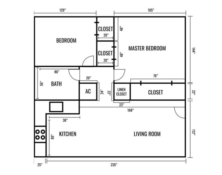 Two Bedroom Floorplan