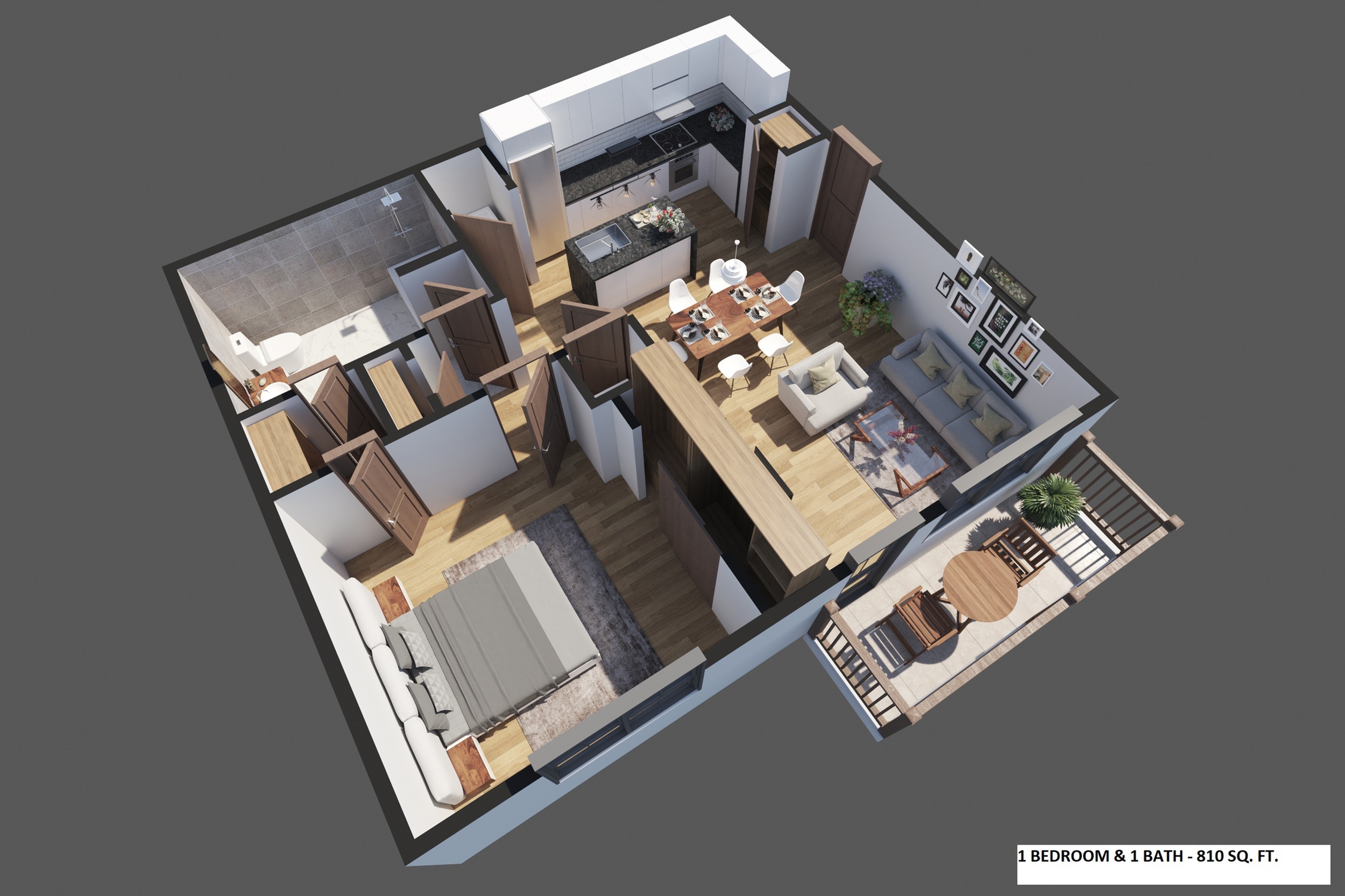 1X1 810 SQ. FT