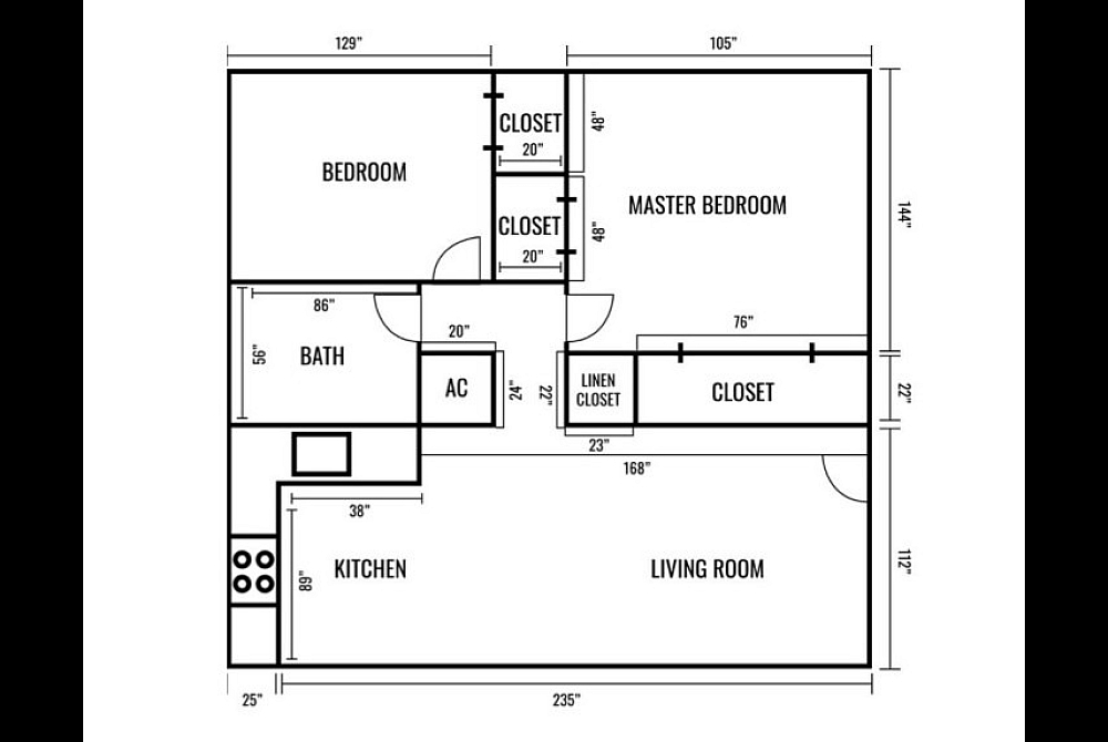 Two Bedroom Floorplan