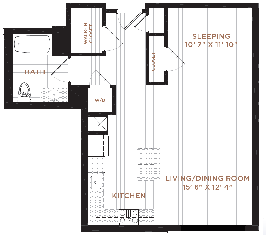 Floor Plan 1 | Derry NH Apartments | Corsa