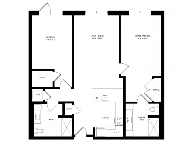 2 Bed Floorplan