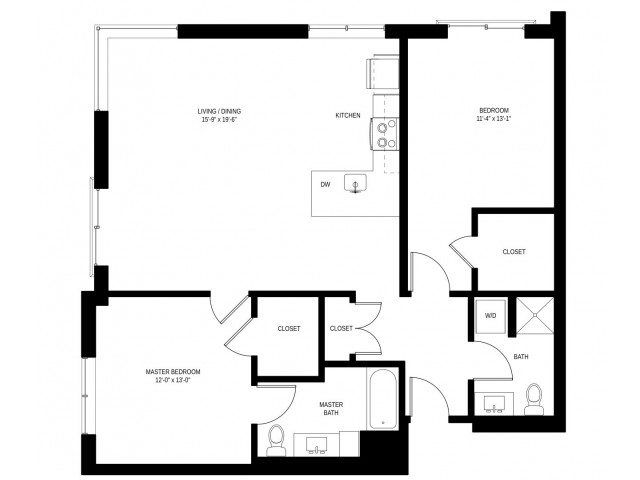 2 Bed Floorplan