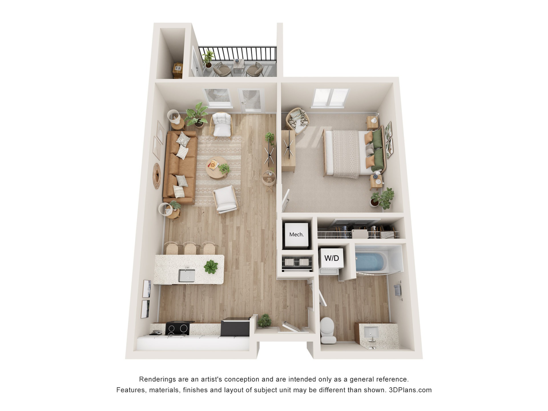 Greenland 1 Bed Apartment Parkside Apartments