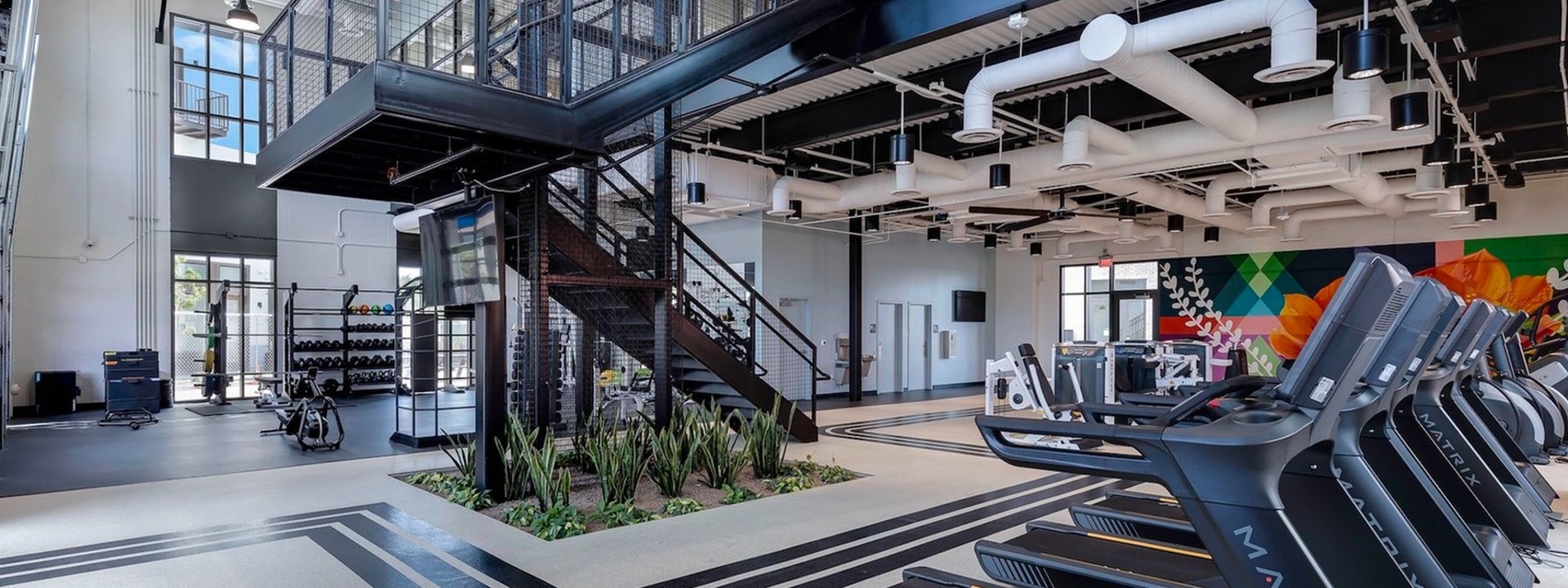 Two-story gym at Culdesac