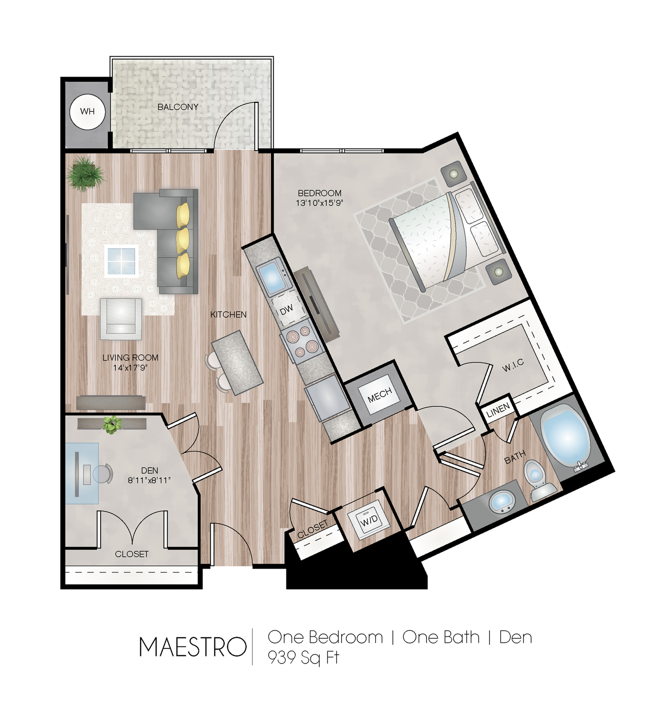 1 Bedroom Floor Plan