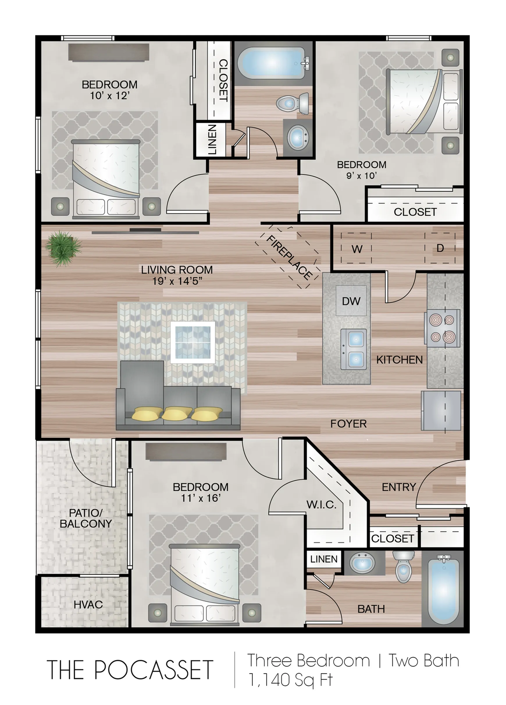 3 Bedroom Apartment