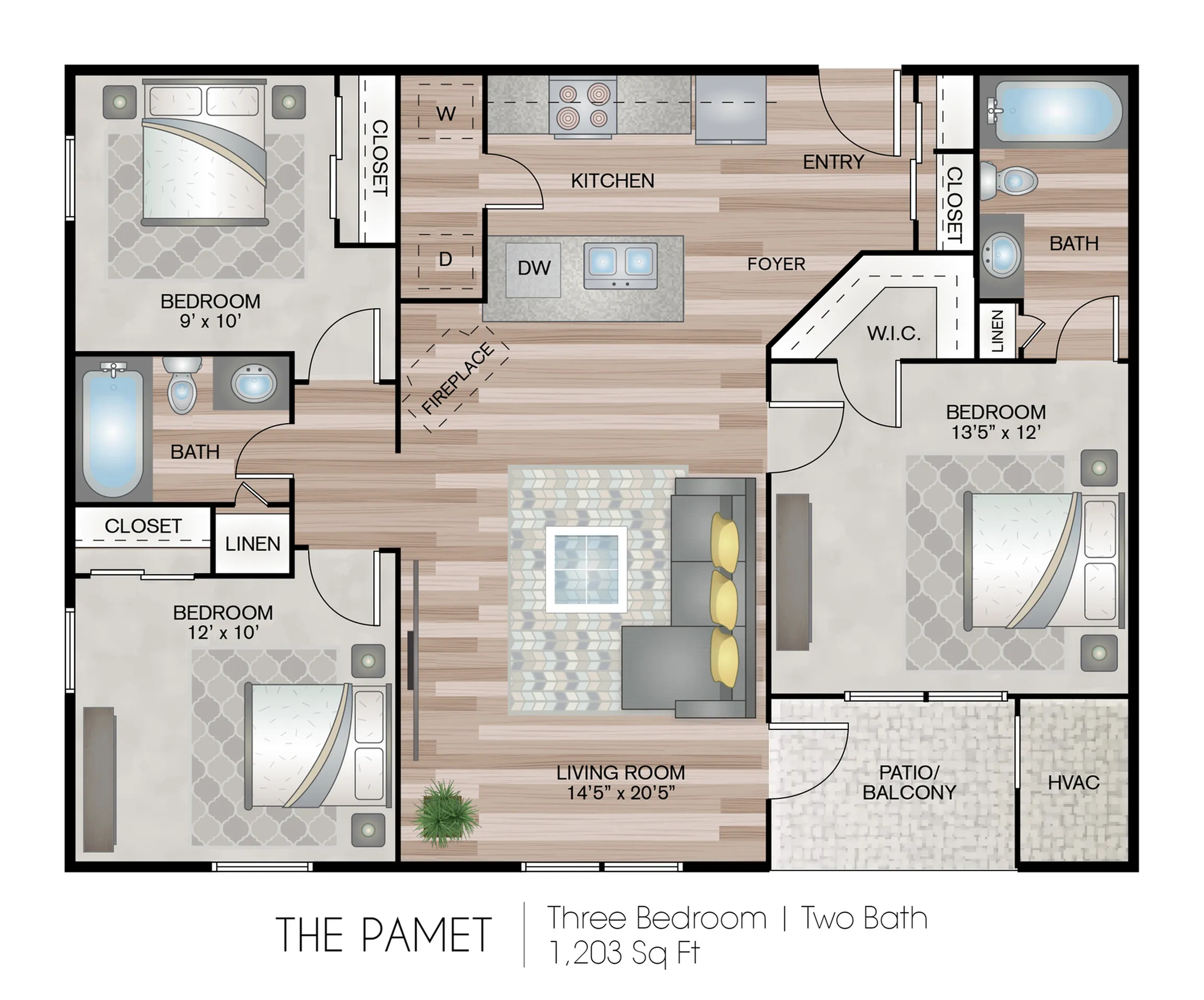 3 Bedroom Apartment