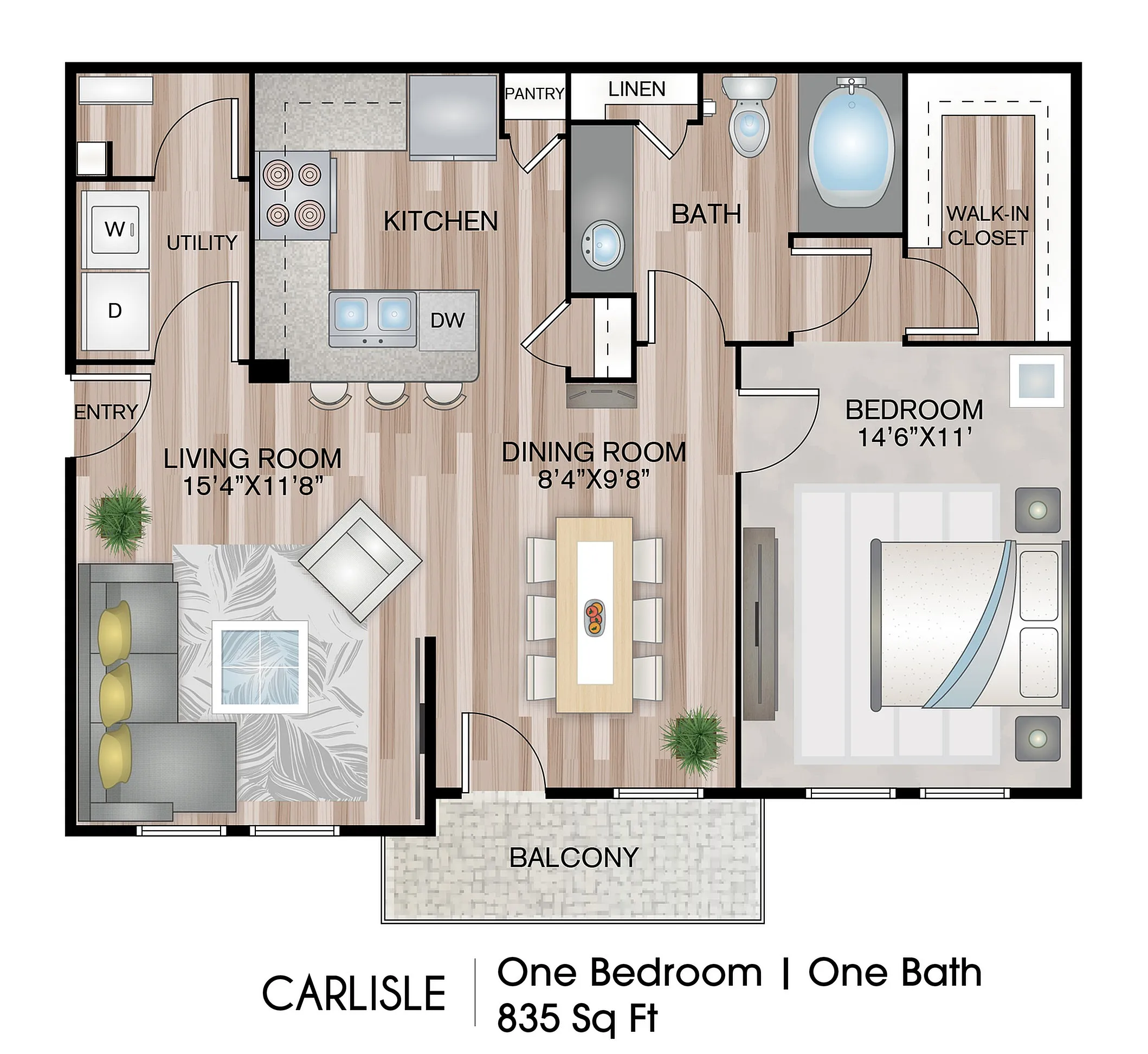 One Bedroom Apartment