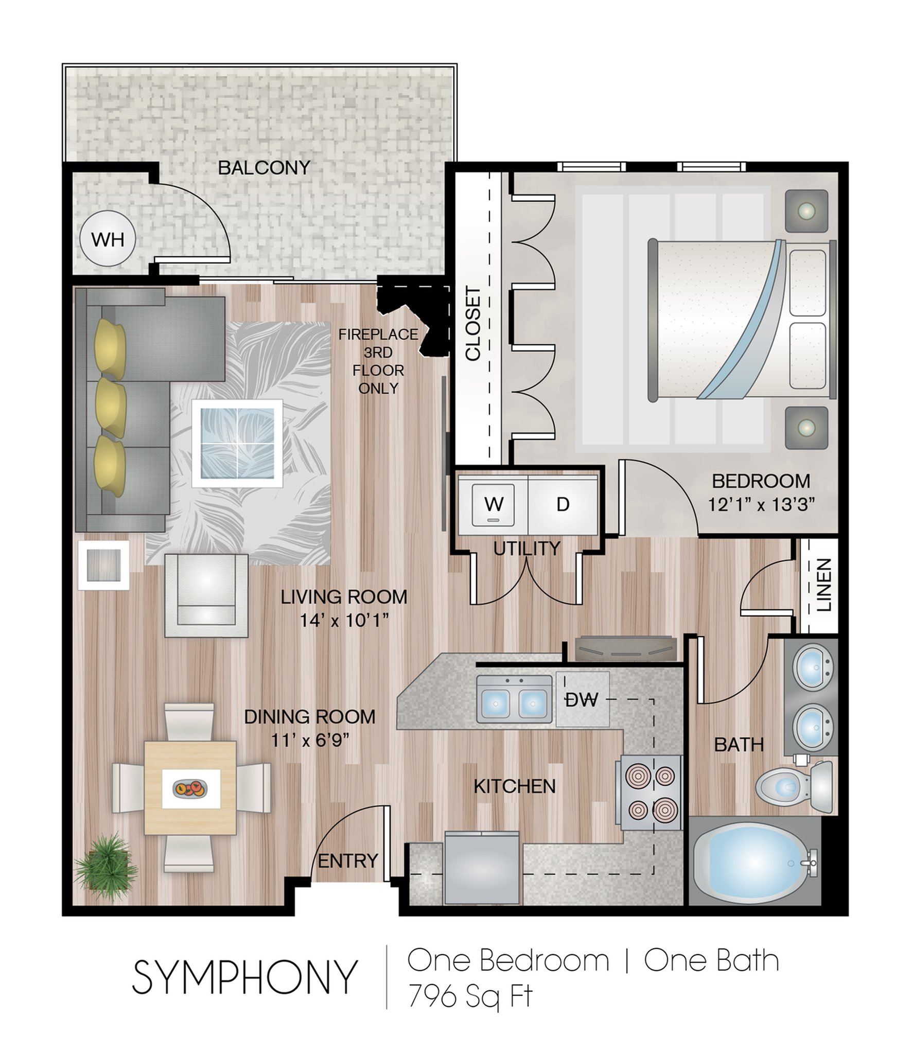 One Bedroom Apartment