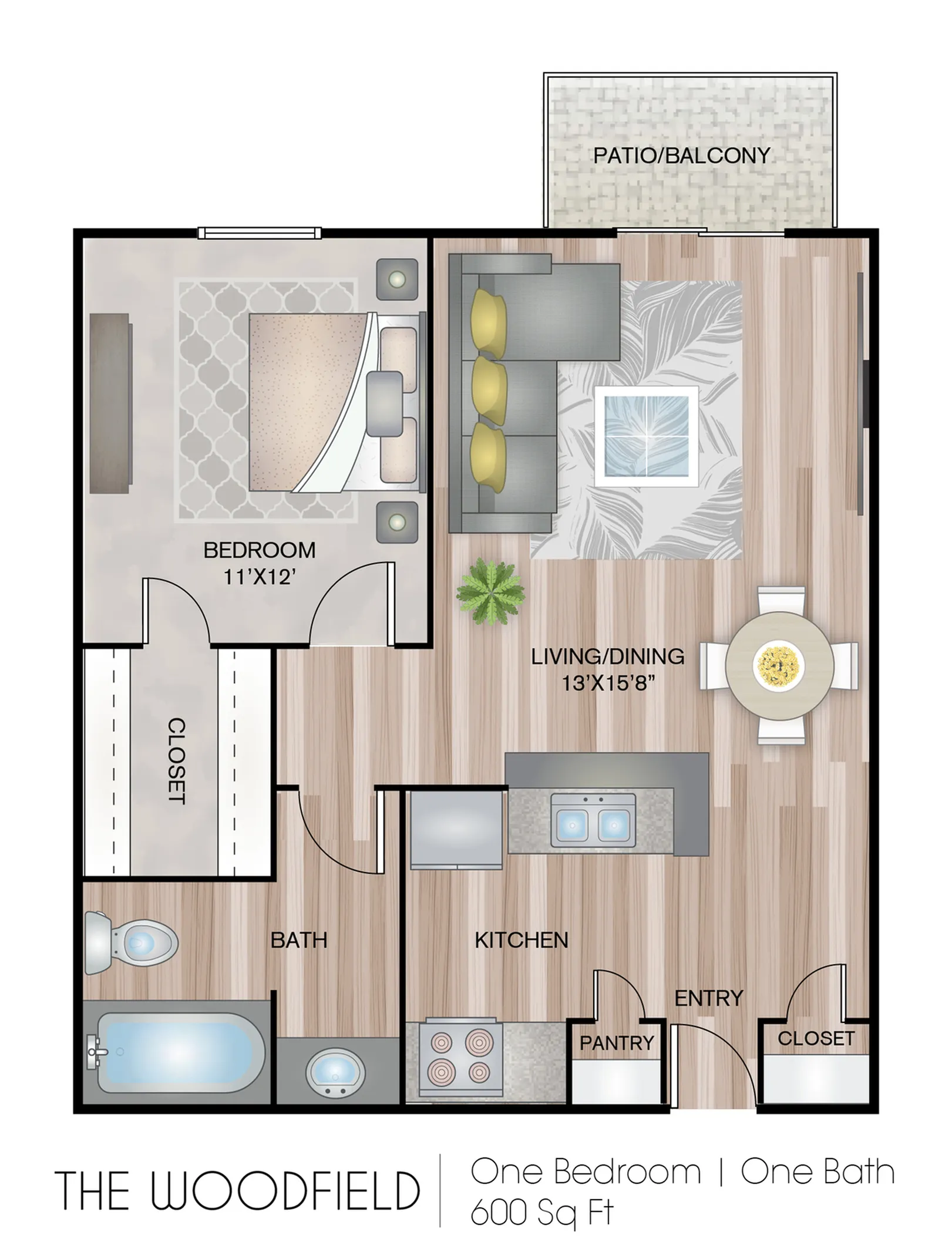 One Bedroom Apartment