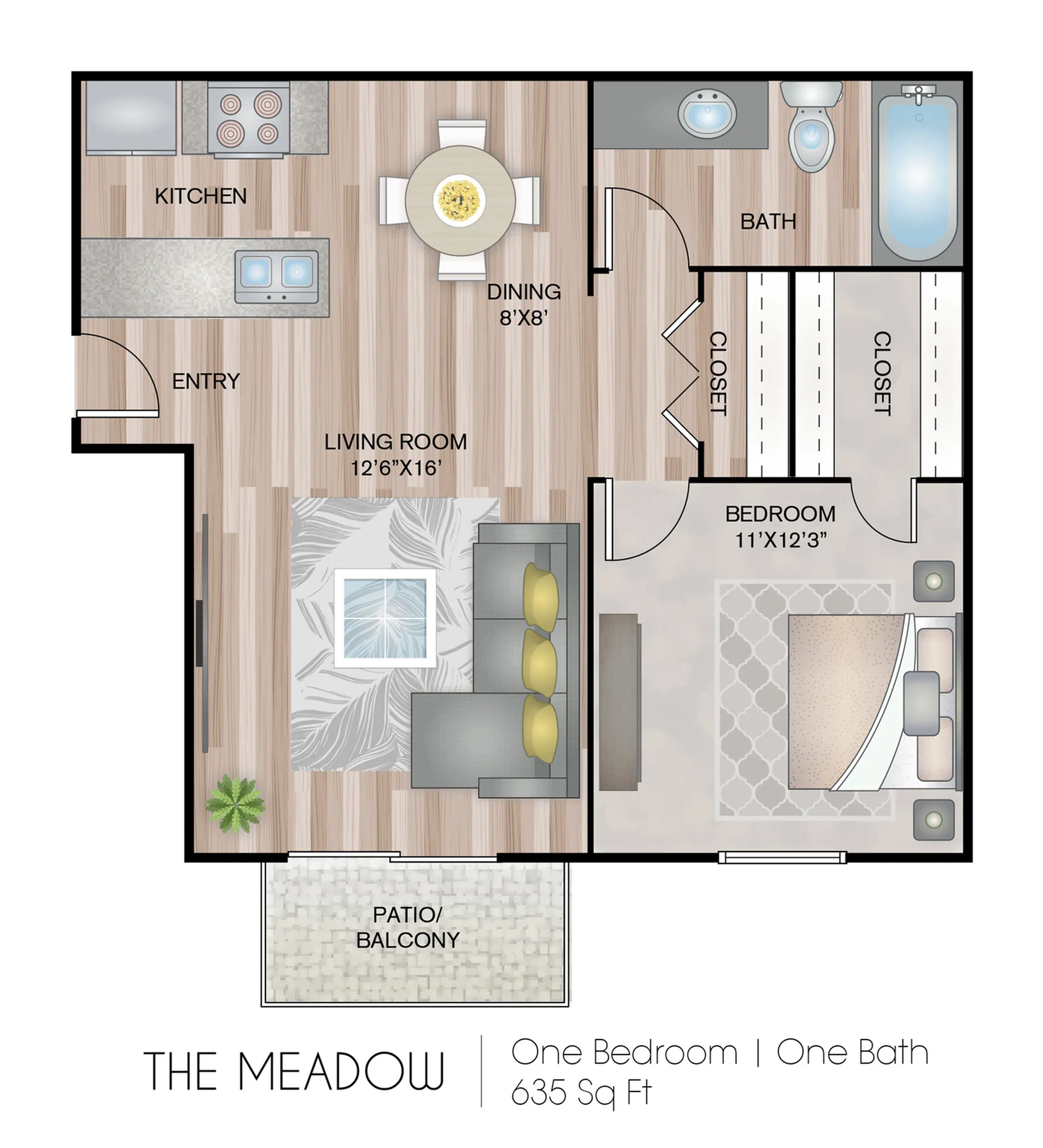 One Bedroom Apartment