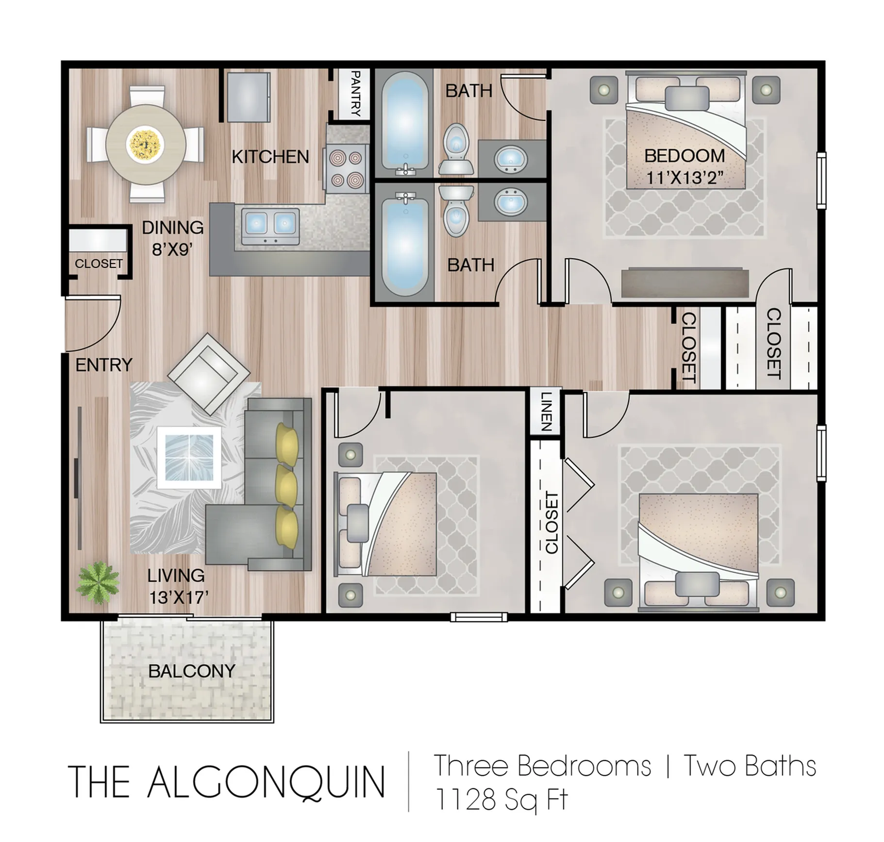 3 Bedroom Apartment
