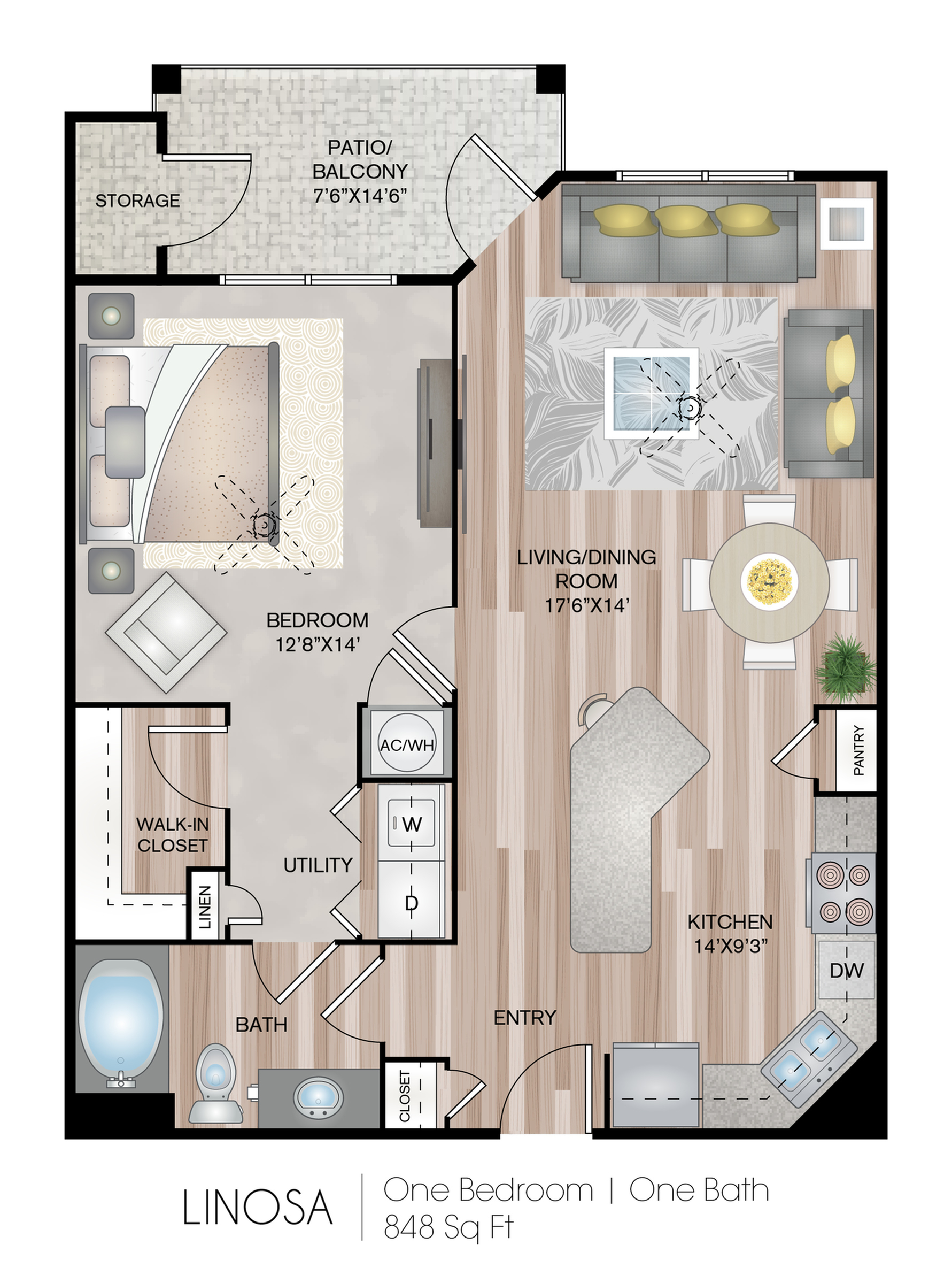 848 Square Feet