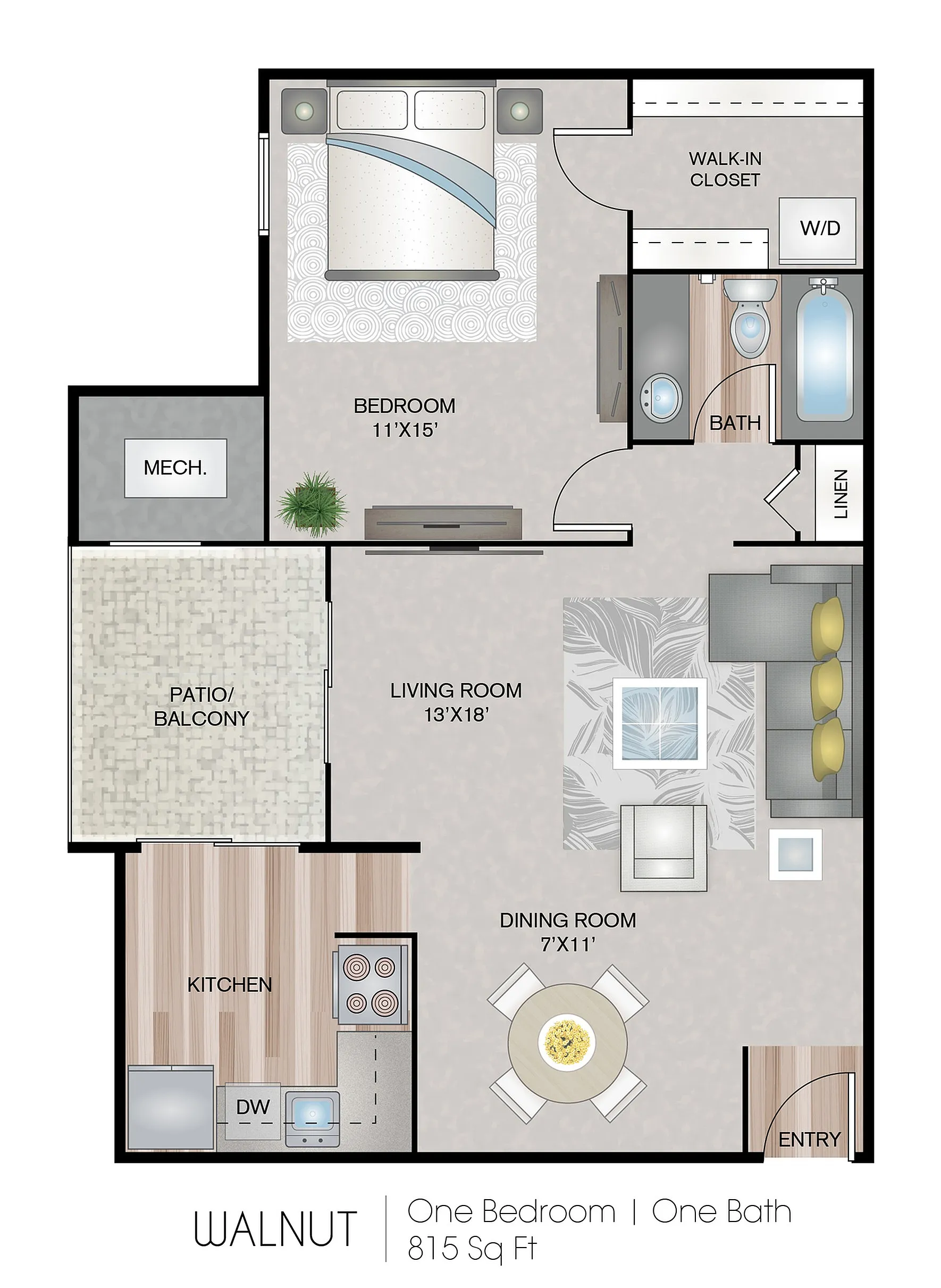 Walnut floor plan