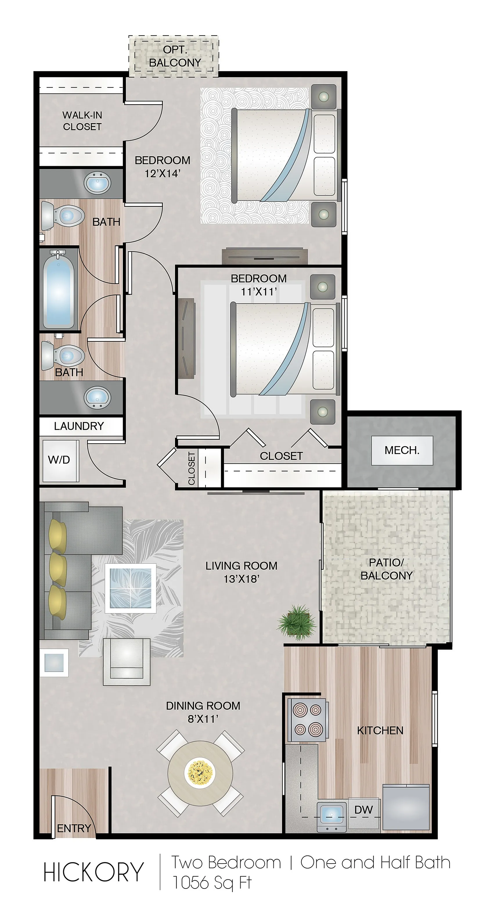 Hickory floor plan