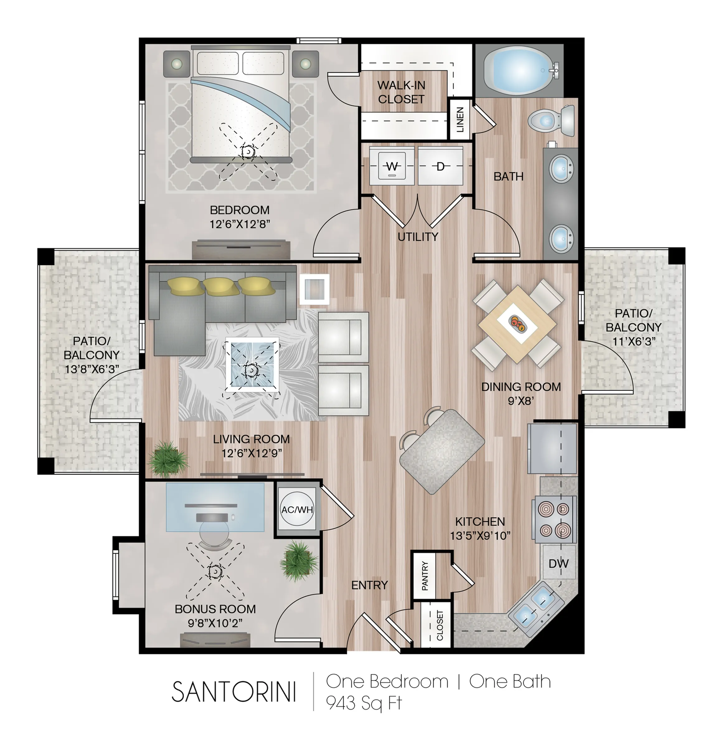 943 Square Feet