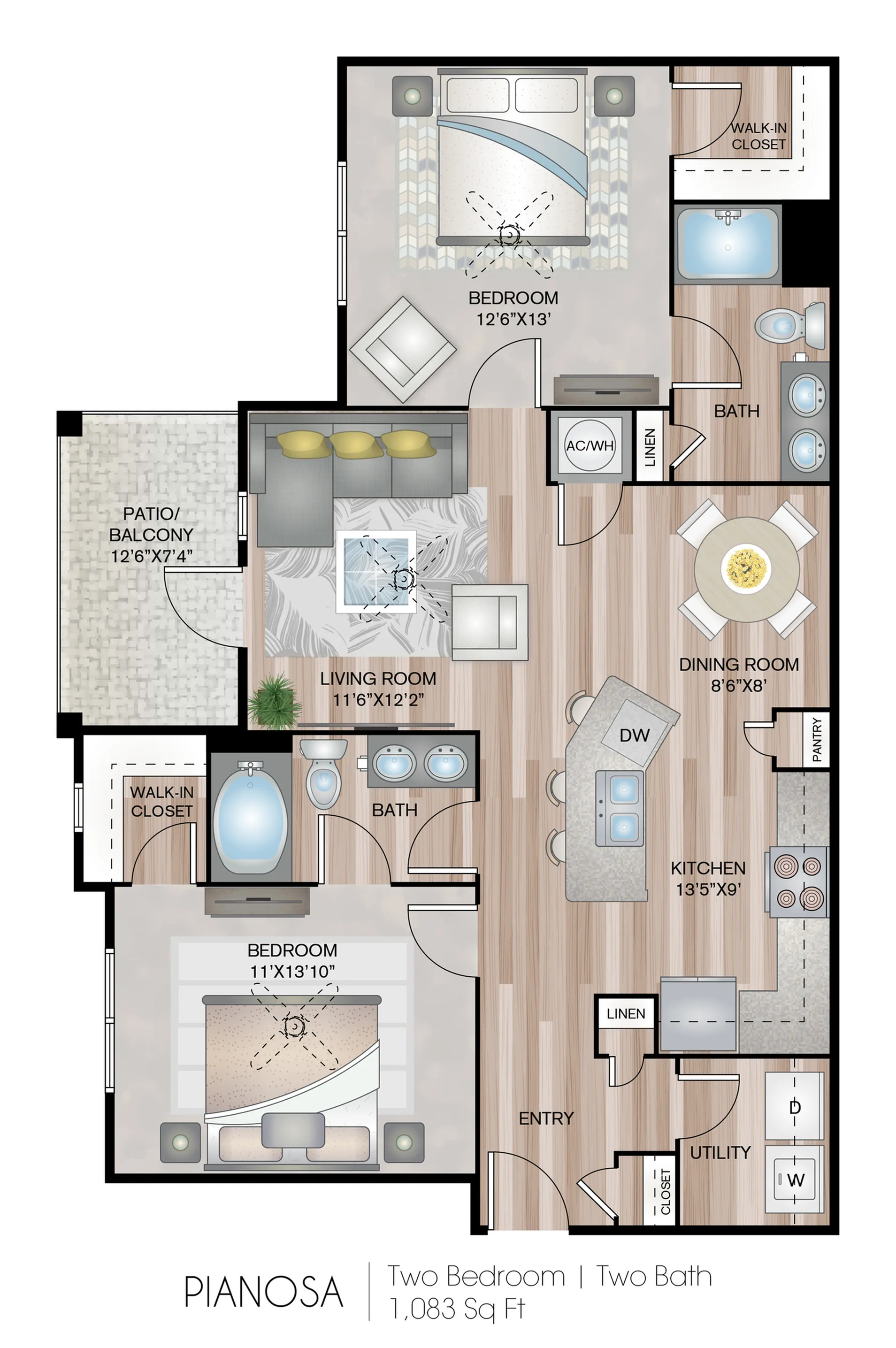 1083 Square Feet