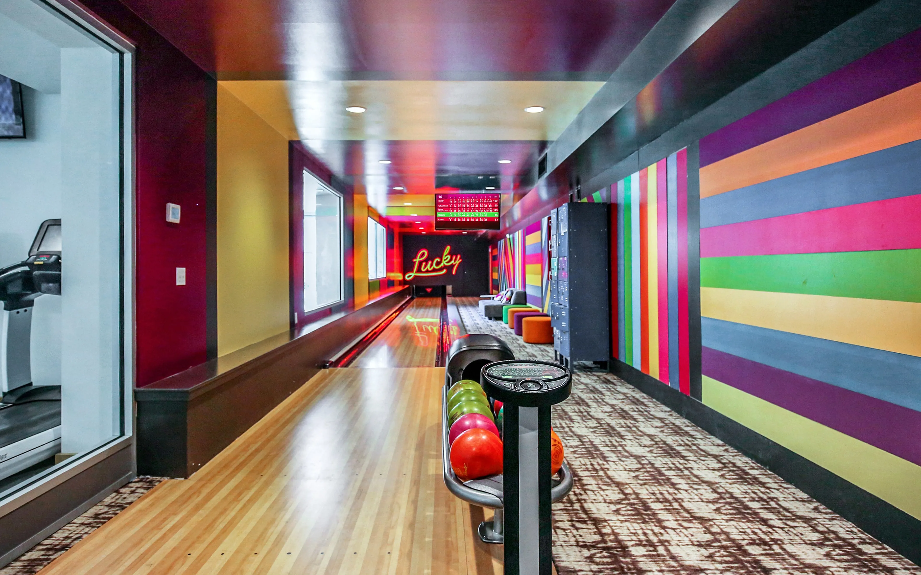 bowling alley
