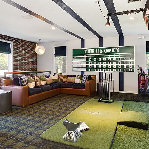 golf simulator room