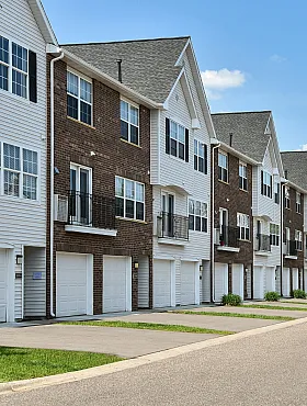 building exteriors and garage