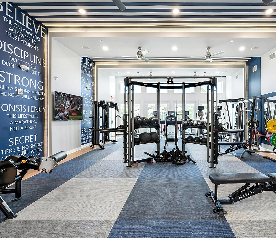 fitness center equipment