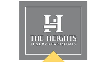 Elegant logo design for The Heights Luxury Apartments with a modern and sophisticated aesthetic.