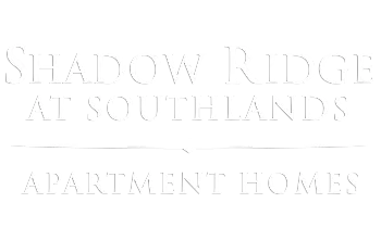 Elegant Shadow Ridge at Southlands Apartment Homes logo in bold typography, striking design for a premium living experience.