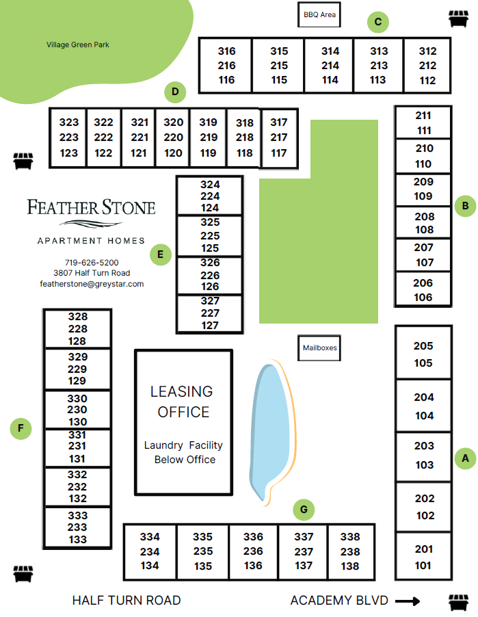 2 Bedx1 Bath 2 Bed Apartment Featherstone Apartments