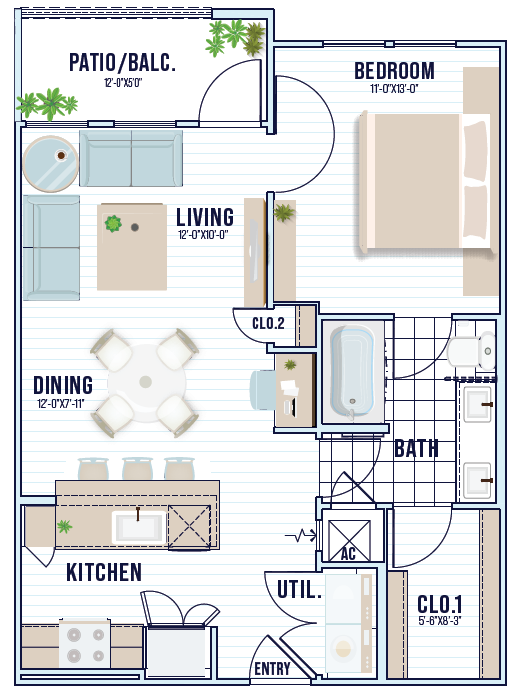 A2 floor plan