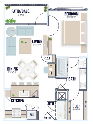 A2 floor plan