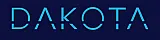 Elegant logo featuring an intricate white tree design above the word 'DAKOTA' set against a deep blue background.
