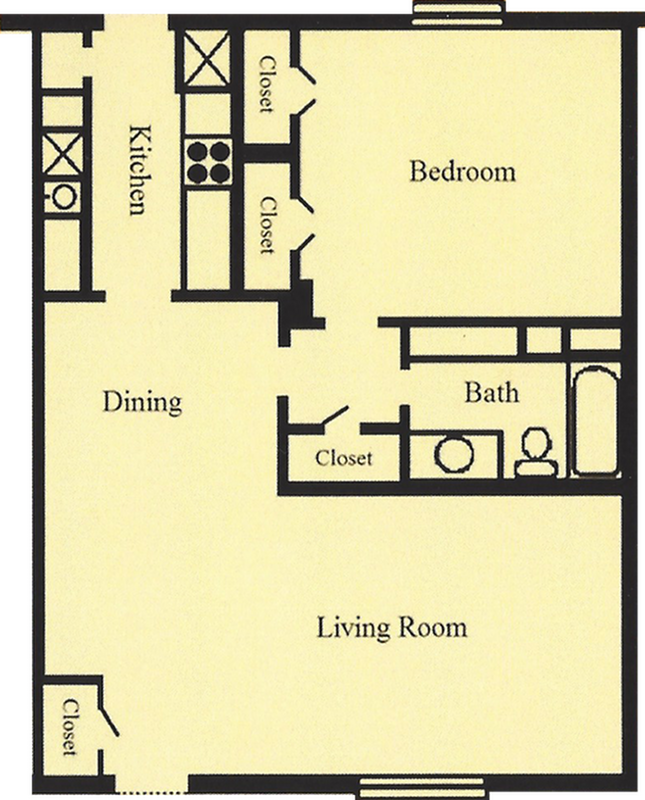 A1 - 1 Bed 1 Bath