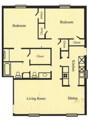 B2 - 2 Bed 1.5 Bath