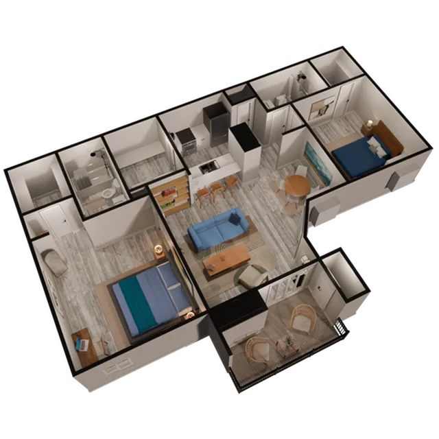 B3 - 2 Bed 2 Bath
