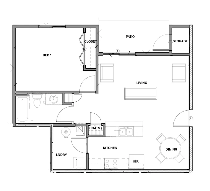 1 Bedroom 1 Bed Apartment Hawks Landing