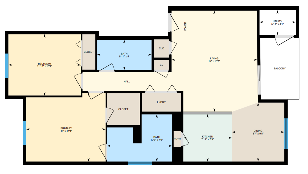 2x2 | 2 Bed Apartment | Owyhee