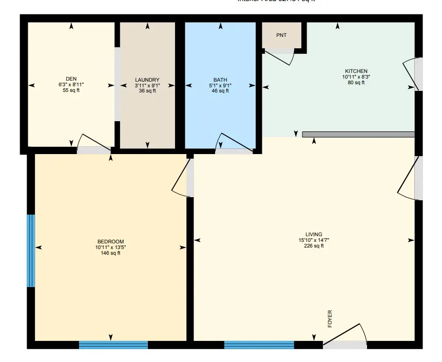 1x1 1 Bed Apartment Fairview Apartments