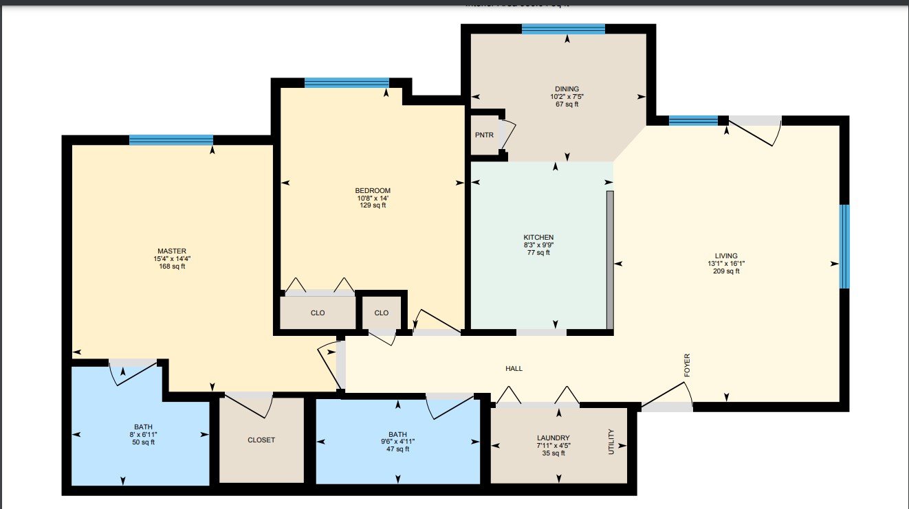 2x2S 2 Bed Apartment Fairview Apartments