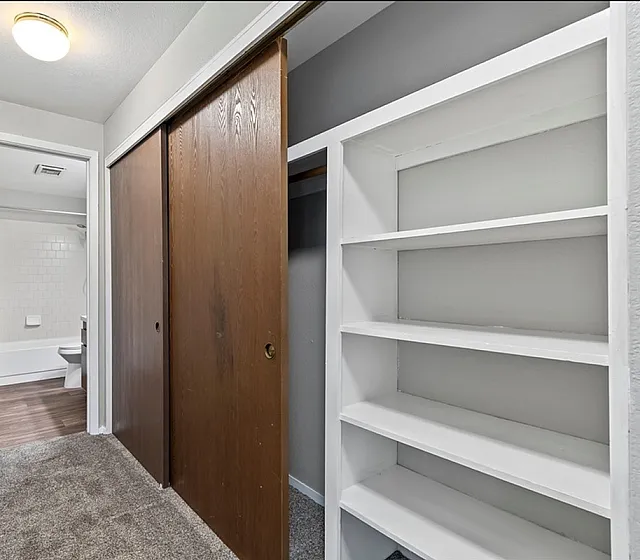 Closet storage space