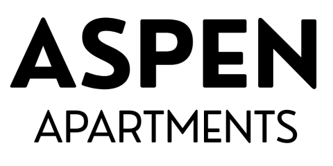 Aspen apartments logo black