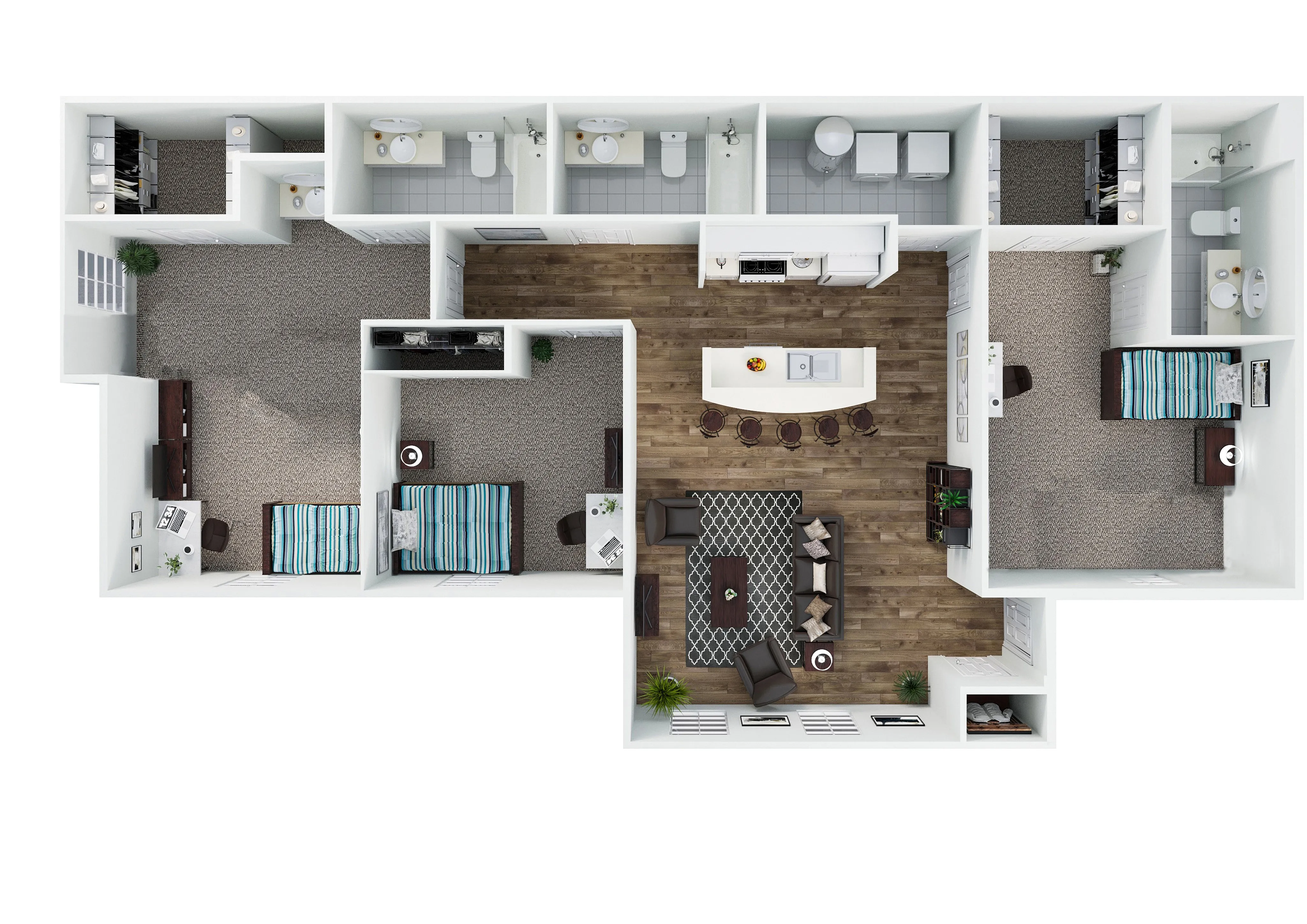 Explore 1, 2, & 3-Bedroom Floor Plans. Apartments in Lima.