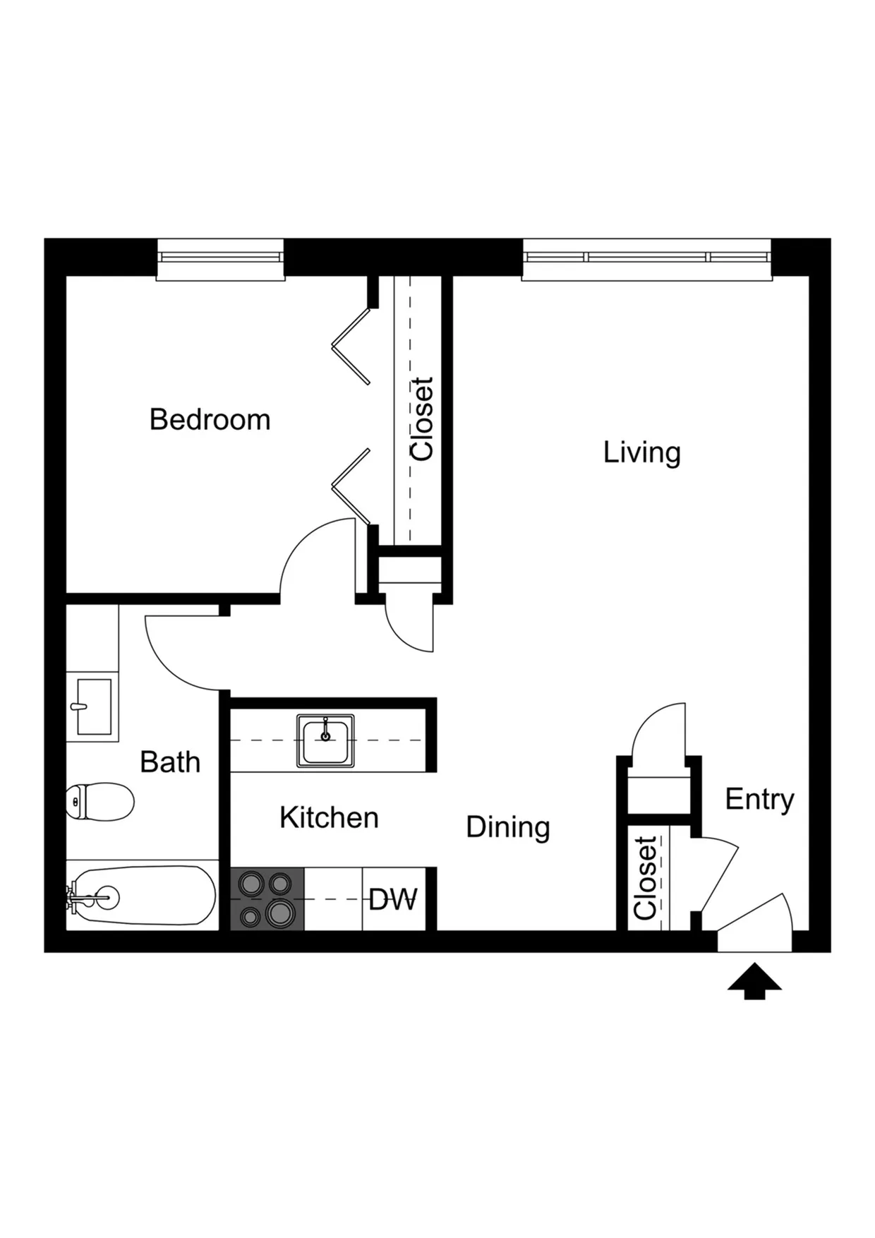 One Bedroom Apartment